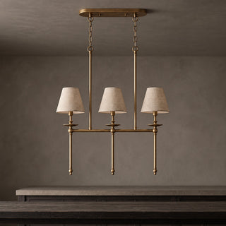 Elora Bobeche Linen Chandelier