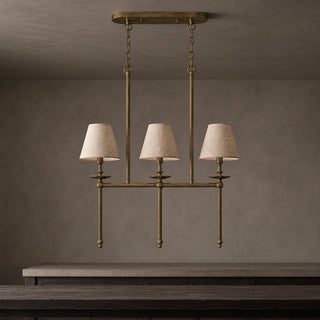 Elora Bobeche Linen Chandelier