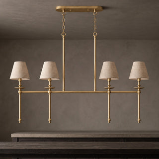 Elora Bobeche Linen Chandelier