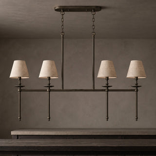 Elora Bobeche Linen Chandelier