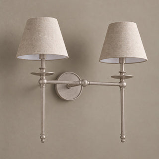 Elora Bobeche Linen Sconce