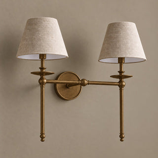 Elora Bobeche Linen Sconce