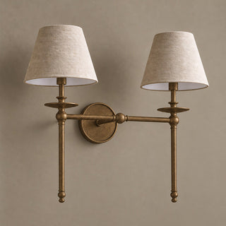 Elora Bobeche Linen Sconce