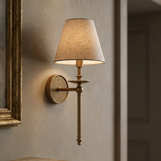 Elora Bobeche Linen Sconce