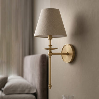 Elora Bobeche Linen Sconce