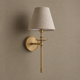 Elora Bobeche Linen Sconce
