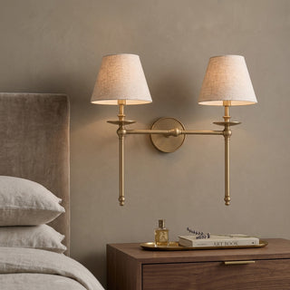 Elora Bobeche Linen Sconce