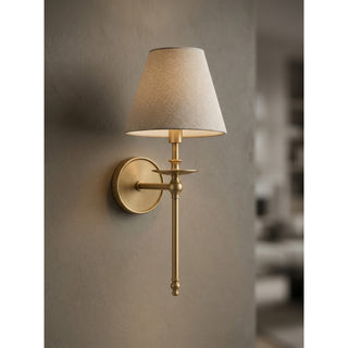 Elora Bobeche Linen Sconce