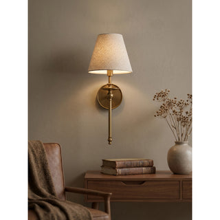 Elora Bobeche Linen Sconce