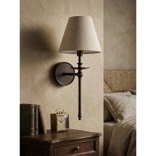 Elora Bobeche Linen Sconce