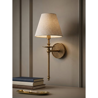 Elora Bobeche Linen Sconce
