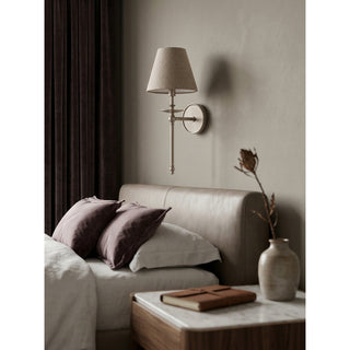 Elora Bobeche Linen Sconce