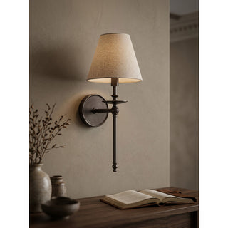 Elora Bobeche Linen Sconce