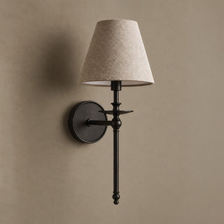 Elora Bobeche Linen Sconce