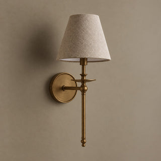 Elora Bobeche Linen Sconce