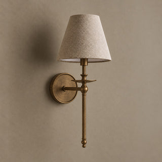 Elora Bobeche Linen Sconce