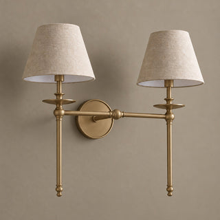 Elora Bobeche Linen Sconce