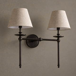 Elora Bobeche Linen Sconce