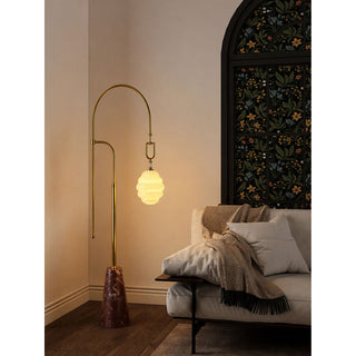 Kalyra Arched Marble Floor Lamp