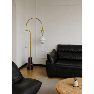 Kalyra Arched Marble Floor Lamp