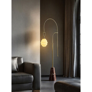Kalyra Arched Marble Floor Lamp