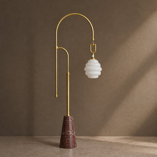Kalyra Arched Marble Floor Lamp