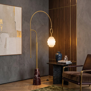 Kalyra Arched Marble Floor Lamp