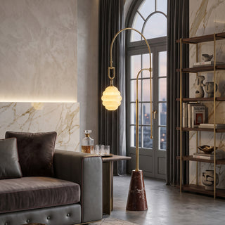 Kalyra Arched Marble Floor Lamp
