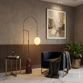 Kalyra Arched Marble Floor Lamp