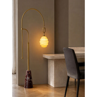 Kalyra Arched Marble Floor Lamp