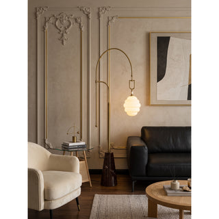 Kalyra Arched Marble Floor Lamp