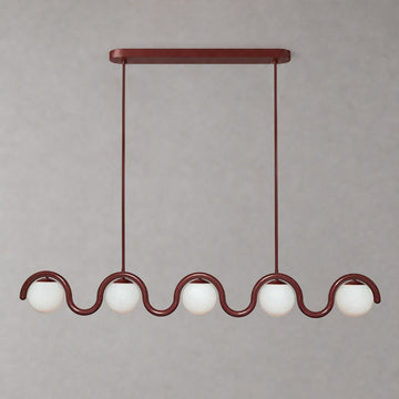 5 têtes (Canopy rectangulaire) : L 72,8″ x H 9,4″