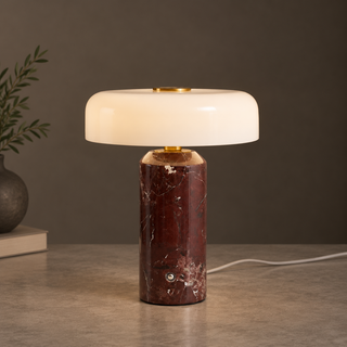 Lunara Marble Table Lamp (Built-in Battery)
