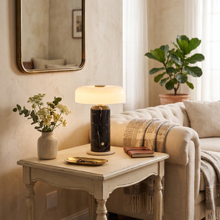 Lunara Marble Table Lamp (Built-in Battery)
