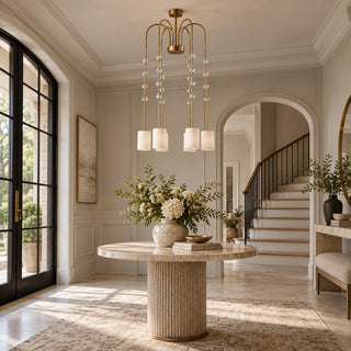 Lyraea Crystal Cascade Chandelier