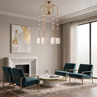 Lyraea Crystal Cascade Chandelier