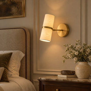 Maelor Canted Linen Sconce