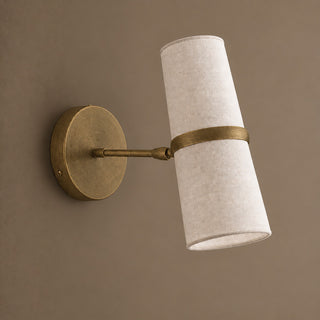Maelor Canted Linen Sconce