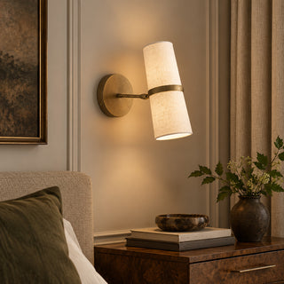 Maelor Canted Linen Sconce