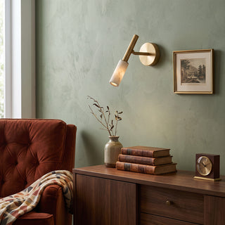 Nesta Alabaster Spotlight Sconce