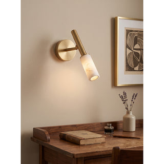 Nesta Alabaster Spotlight Sconce