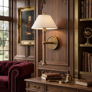 Nevin Long Stem Fabric Sconce