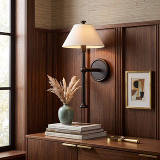 Nevin Long Stem Fabric Sconce