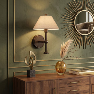 Nevin Long Stem Fabric Sconce