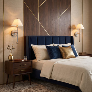 Nevin Long Stem Fabric Sconce