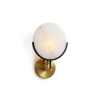 Onyris Crescent Alabaster Sconce