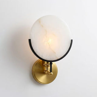 Onyris Crescent Alabaster Sconce