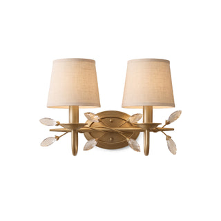 Orlaith Crystal Leaf Sconce