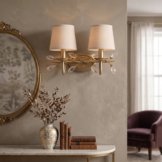 Orlaith Crystal Leaf Sconce