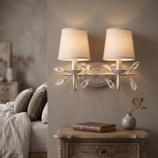 Orlaith Crystal Leaf Sconce